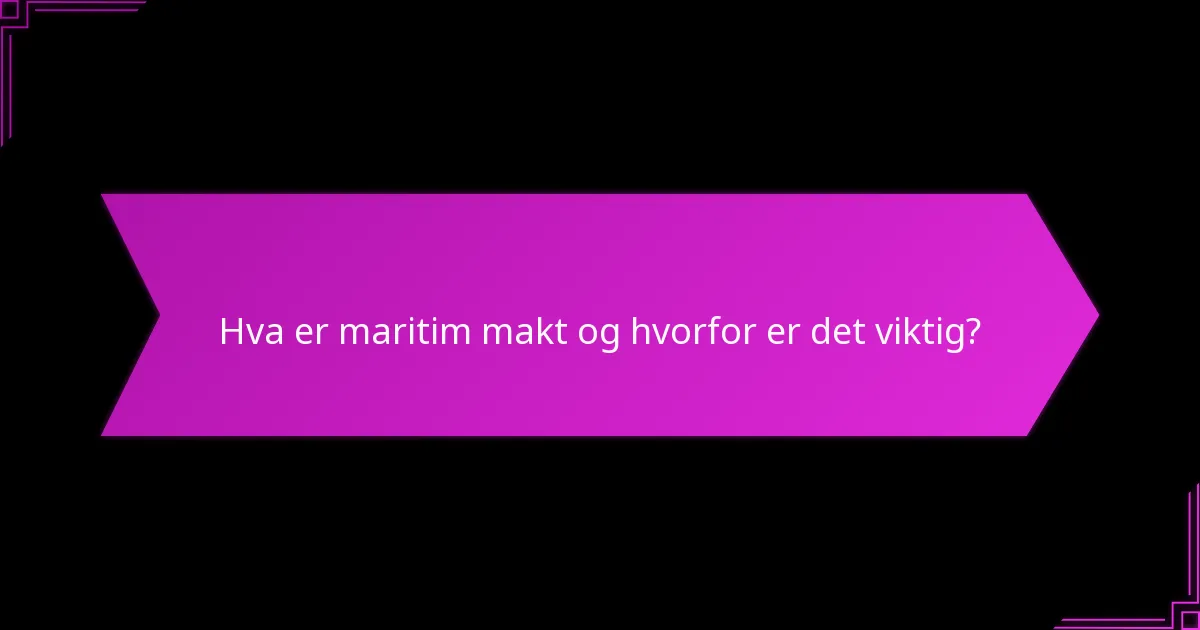 Hvilke militære taktikker brukes i maritime operasjoner?