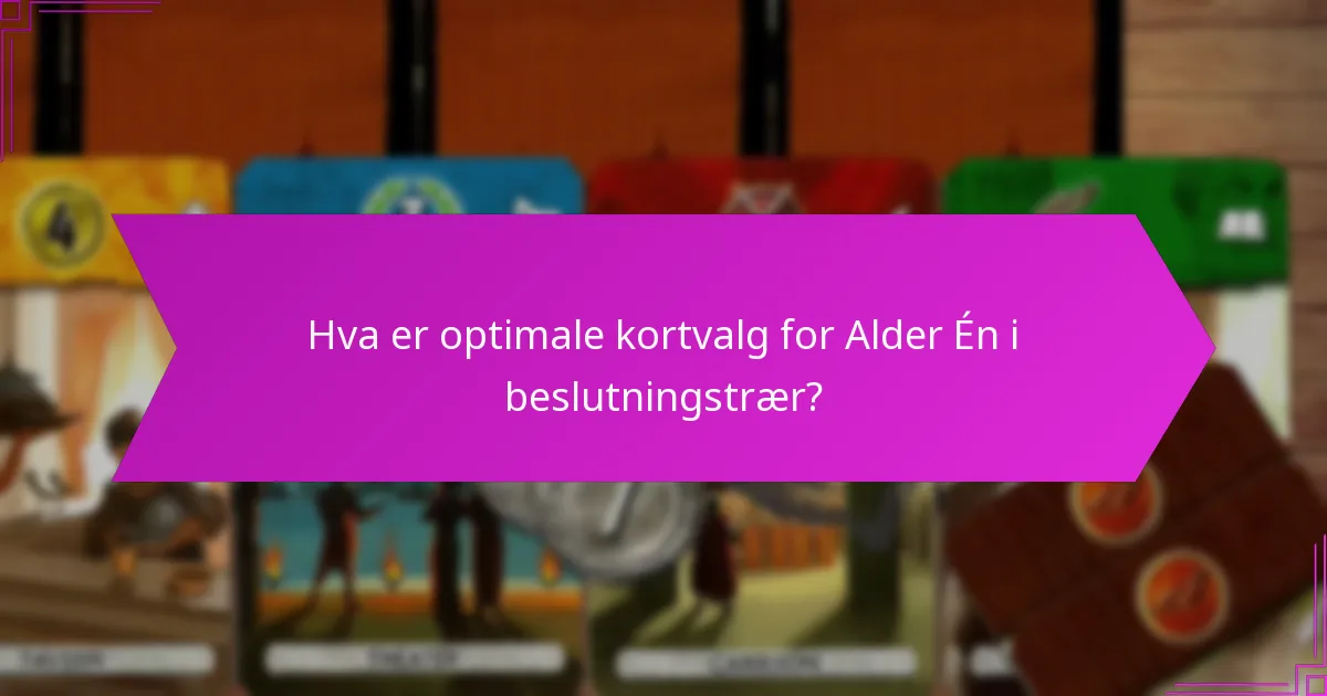 Hvordan bestemme trekkeordenen i Alder Én?