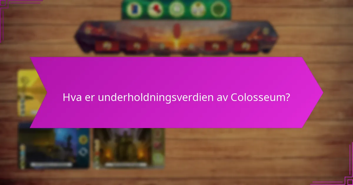 Hvordan ble militære strategier vist frem i Colosseum?