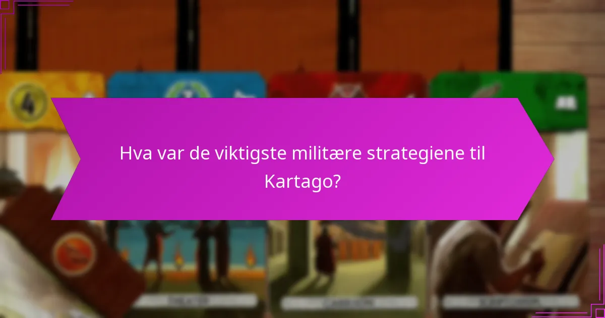 Hvordan etablerte Kartago strategiske allianser?