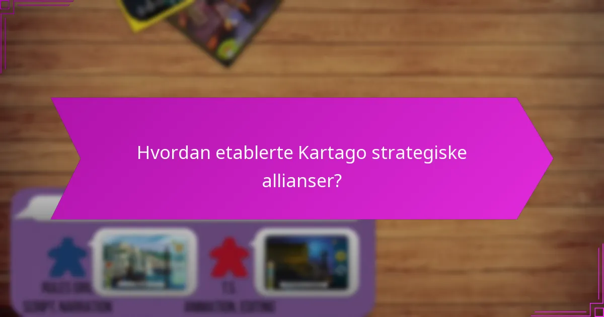 Hvordan utviklet Kartagos strategier seg over tid?